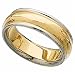 18Kt. Yellow Gold and Platinum Men's Comfort Fit Wedding Band