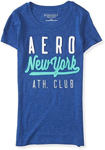 Aeropostale Women's Aero New York Ath Club Graphic T Shirt S Sorcerer Blue