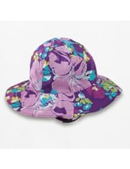 Health and Beauty: Floppy Sun Hat in Floral Patterns - Infant & Toddlers (12-24 months, Purple) - MMW