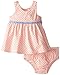Nautica Baby-Girls Newborn Polka Dot Oxford Dress