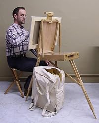 French Style Sketch Box Easel, Backpack & Stool