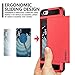 Vofolen Case for iPhone 6 Plus Case iPhone 6S Plus Case Wallet Impact Resistant Anti-Scratch Protective Shell Shockproof Rubber Bumper Cover Card Slot Holder Case for iPhone 6 Plus 6S Plus - Red