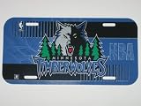 MINNESOTA TIMBERWOLVES Officially Licensed Team Colored Logo Plastic LICENSE PLATE