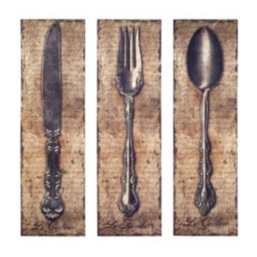Fork Spoon Knife Canvas Prints Large 37