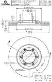 Brembo 25456 Front Disc Brake Rotor