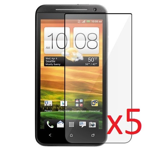 eTECH Collection 5 Pack of Crystal Clear Screen Protectors for HTC EVO 4G LTE -- Free Shipping from USA