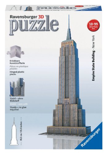 Ravensburger 12553 - Empire State Building - 216 Teile 3D Geb&auml;ude Puzzle