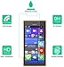 Lumia 735 Glass Screen Protector, Dmax Armor® Microsoft Lumia 735 Screen protector [Tempered Glass] Ballistics Glass, 99% Touch-screen Accurate, Anti-Scratch, Anti-Fingerprint, Round Edge [0.3mm] Ultra-clear [1 Pack]- Retail Packaging