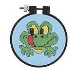Learn-A-Craft for Kids - Friendly Frog GND Stamped Cross Stitch Kit