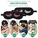 Roybens Breathable Sleep Travel Natural Silk Eye Mask Cover - Soft & Breathable, Ultra Lightweight for Sleeping, Relaxation, Spa - with Adjustable Strap and Ear Plugs - Protect Eye Eyelashes