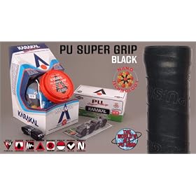 Karakal PU Supergrip replacement racquet grip - tennis / badminton / squash - black
