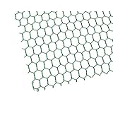 ハイロジック:ビニール亀甲網 #20*10mm*450mm*30m巻 緑 巻売 00033965 ×5セット