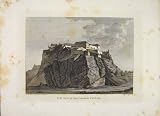 ANTIQUE PRINT EDINBURGH CASTLE HILL OLD FINE ART c1797