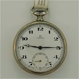Vintage Antique watch: Omega Metal Vintage Pocket Watch, ca.1935 by Swiss