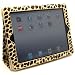Gold Leopard Design Vinyl Portfolio Cover Case with Stand and Wake up / Sleep Function for Apple Ipad 2 / New Ipad / Ipad 3 + Premium Anti Glare Lcd Screen Guard
