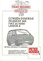 Pocket Mechanic for Citroen Synergie, Evasion, Peugeot 806, Fiat Ulysse, Lancia Z 1.8 Litre (XU7), 2.0 Litre (XU10), 8 and 16 Valves 2000-2001: Petrol Models to 2000-2001