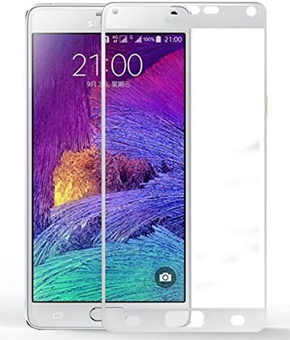Sanstyle Phone Tempered Glass Screen Protector for Samsung Galaxy Note 4 N9100 White