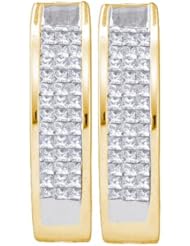 0.50CTW DIAMOND INVISIBLE EARRINGS