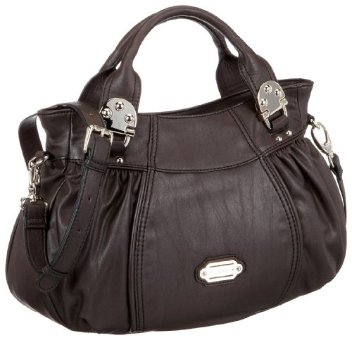 ESPRIT Alina A15052, Damen Umhängetasche, braun, (choc.brown 250), 27X40X15