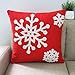 Howarmer 18x18-Inch Cotton Embroidered Throw Pillows Cover (Set of 4)