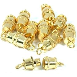 10 Gold Plated Barrel Clasps Necklace Bracelet Parts
