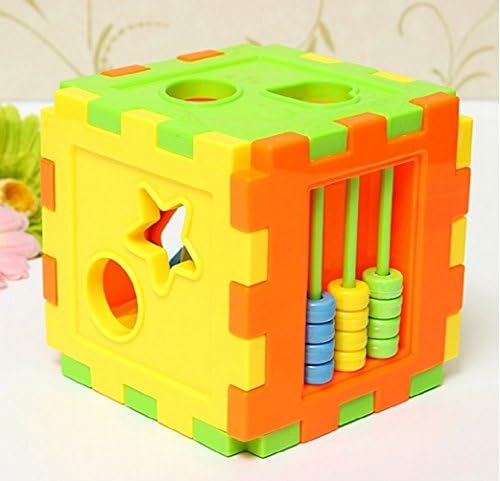 Baby Colorful Block Matching Sorting Educational Toy Geometry Shape Intelligence Training Box for Kids