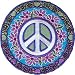 Peace Sign Daisy Flowers Hippie Iron On Applique Patch