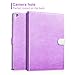 iPad Mini 2 Case, iPad Mini 3 Case Cover, iPad Mini Case, Cambond Slim Fit Auto Sleep/Wake Flip Case Cover with Card Slots and Stylus Holder, Protective Premium PU Leather (Light Purple)