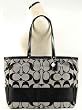 Coach Hamptons Stripe Baby Diaper Multifunction Bag Tote 13803 Black White