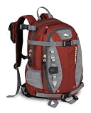High Sierra Spire Frame Backpack, Pomodoro/Ash Wavy Stripes/Blk