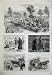 1873 Dartmoor River War Horse Cart Food Hansom Camp