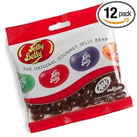 Jelly Belly A & W Root Beer Jelly Beans, 3.5-Ounce Bags (Pack of 12)