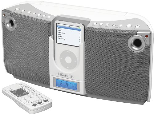 Emerson iTone iP500 Portable Audio System for iPods (Silver)