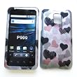 LG G2x (T-Mobile) Rubberized Snap On Protector Hard Case "Patterns of Love" Design