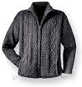 Charcoal Aran Jacket