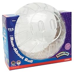 Super Pet Giant Chinchilla Run-About 11-1/2-Inch Exercise Ball, Clear