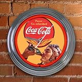 Coca Cola - Neon Clock Man