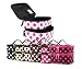 Women's Polka Dot Print Cosmetic Case Make Up Bag in Choice of Colors