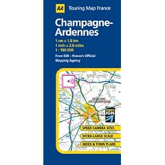 Champagne-Ardennes (AA Road Map France Series)