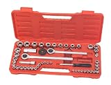 TEKTON 1035 1/4-Inch, 3/8-Inch, 1/2-Inch Drive Socket Set, SAE/Metric, 52-Piece