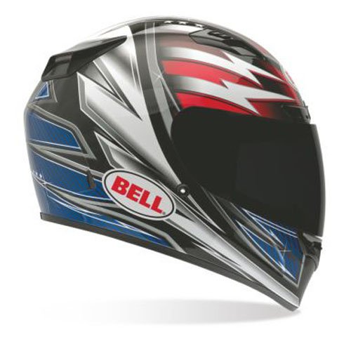 Bell Patriot Adult Vortex Street Racing Motorcycle Helmet - Red/White/Blue / Medium On Sale