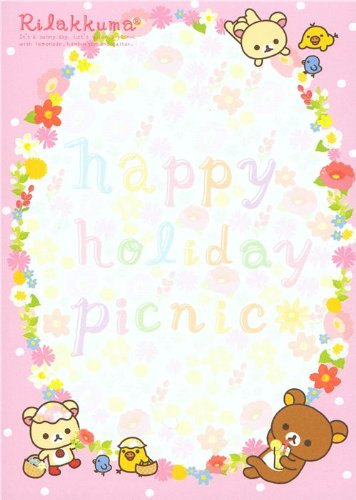 Imagen 4 de Bloc de notas del oso Rilakkuma de picnic con hamburguesas