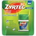 Zyrtec Adult 24-hr. Tablets 45-pk.