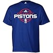 adidas Detroit Pistons Royal Blue Team Issue T-shirt
