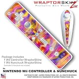 Nintendo Wii Remote Controller Skins - Tye-Dye Pastel WraptorSkinz TM Kit by TuneTattooz TM