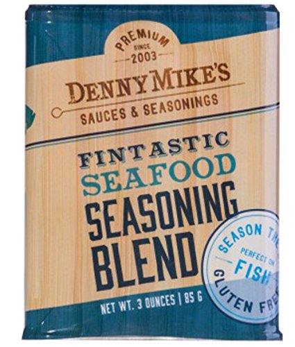 Seafood Rub - Fintastic Seafood Premium Seasoning Blend - 3oz Shaker - Gluten Free - Add An Appetizing Flavor With A Hint Of Citrus To ANY Seafood by DennyMike's