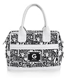G by GUESS Dynasty Box Satchel, BLACK