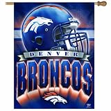 NFL Denver Broncos 27-by-37-Inch Vertical Flag