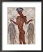 Fresco of a Fisherman from Akrotiri, Island of Santorini, Greece Places Framed Art Poster Print by Gavin Hellier, 18x22