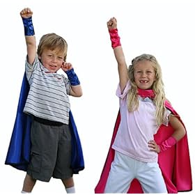 Amazing Cape Set & Action Cards - Hot Pink